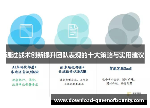 通过战术创新提升团队表现的十大策略与实用建议