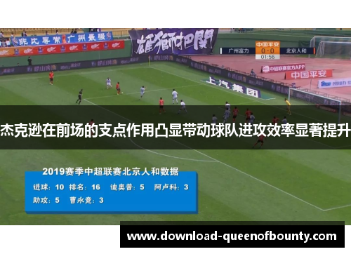 杰克逊在前场的支点作用凸显带动球队进攻效率显著提升